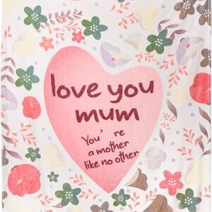 DN DECONATION Mom Blanket from Son & Daughter, Mother's Day Throw Blanket, Love
